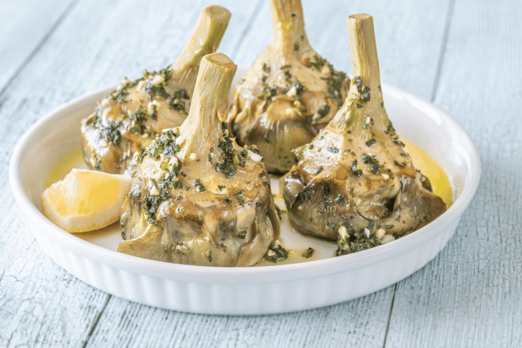 como-hacer-alcachofas-a-la-romana