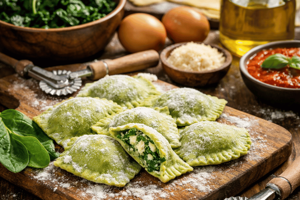 Descubre cómo hacer ravioles de espinaca caseros paso a paso