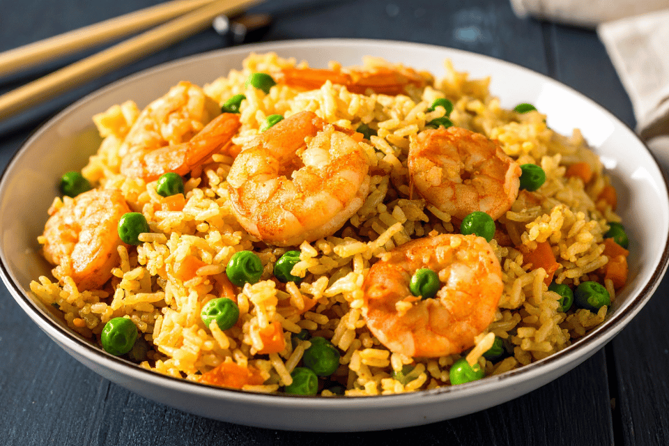 la mejor receta de arroz de gambas y esparragos