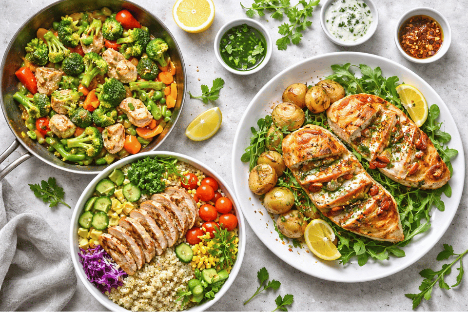 recetas faciles con pollo saludables, rápidas y llenas de sabor