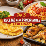 Aprende a cocinar desde cero con recetas para principiantes paso a paso, fáciles y bien explicadas